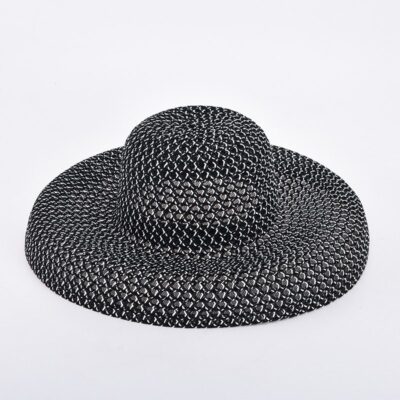 Ultimate Sun Shield: Adjustable Oversized Brim Straw Hat with Breathable Black Net – Lightweight UV Protection for Beach & Holiday Style | Shopdecimals