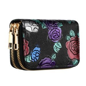 Women's Multiple Card Slots Hand-painted Wallet Double Layer | ShopDecimals