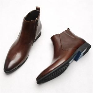 Brown Head Leather Business Shoes For Men | ShopDecimals