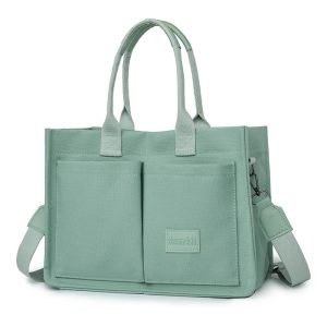 Lightweight Canvas Shoulder Bag for Students – Large Multi‑Pocket Capacity, Adjustable Crossbody Strap, 0.47 kg – Shopdecimals