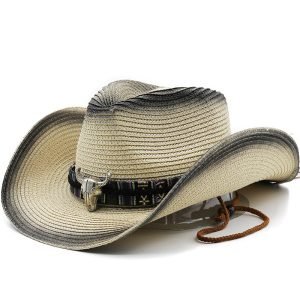 Denim Ethnic Style Straw Hat Men And Women Outdoor | ShopDecimals