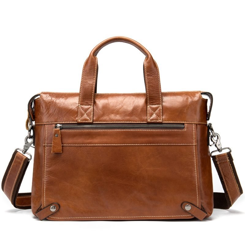 Business first layer leather briefcase | ShopDecimals