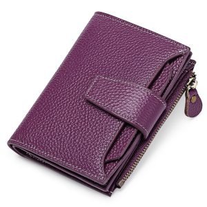 Women's Leather Short Wallet European And American Milled First Layer Cowhide Wallet | ShopDecimals
