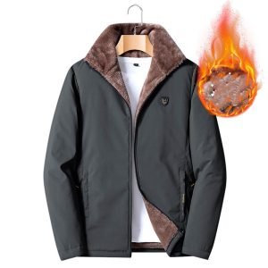 Oversized Stand-collar Jacket Warm Lamb Velvet Cotton Coat | ShopDecimals