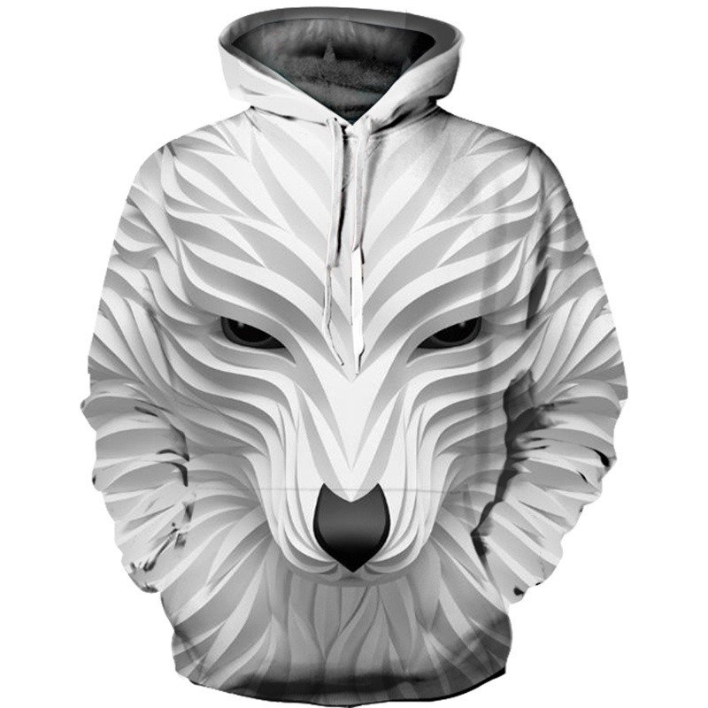 Long Sleeve Hoodies Men Casual Pullovers Hooded Animal 3D Printed Streetwear Boys Sweatshirt Jackets | ShopDecimals