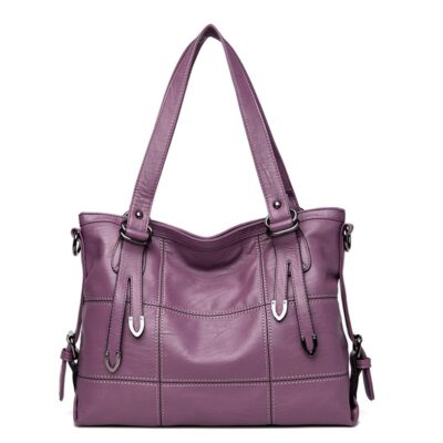 Lightweight One‑Shoulder Bag for Middle‑Aged Women – Soft PU, Spacious 350×130×250 mm Interior, Comfortable Single Strap – Shopdecimals