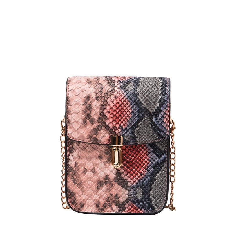 Snakeskin Locked One-Shoulder Bag for Women | ShopDecimals