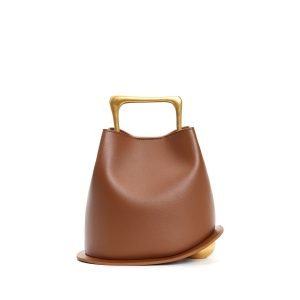 Imported Cowhide Leather Women's Bag Advanced Commuter Portable Bucket Bag | ShopDecimals