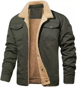 Autumn And Winter Men's Jacket Hooded Fleece-lined Mid-length Jacket | ShopDecimals