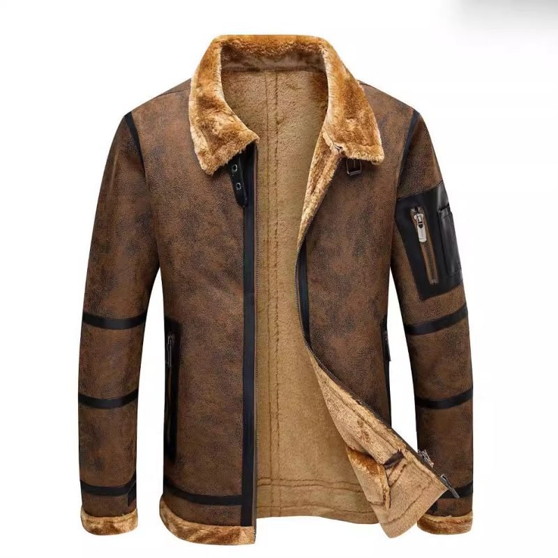 Men's Autumn And Winter Fleece-lined Thickened Fur Jacket | ShopDecimals
