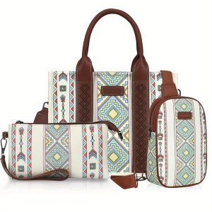 Bohemian Women's Tote Bag 3-Piece Set - Lightweight And Versatile Tote Bag With Adjustable Shoulder Straps, - No Delivery On Weekends - Prohibited Sales Platforms | ShopDecimals