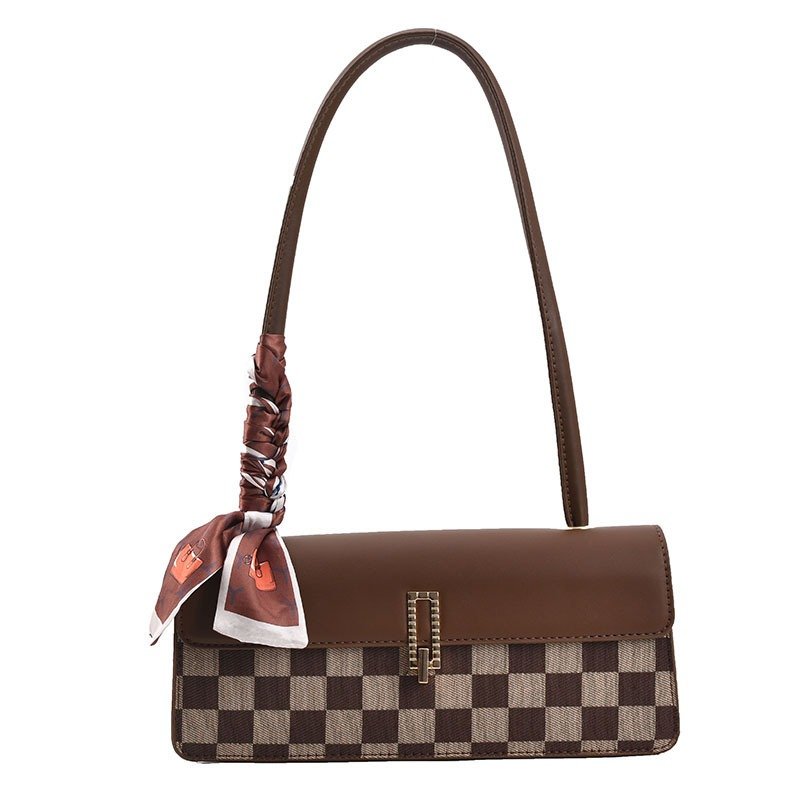 Check Color Contrast Personality Western Style Shoulder Bag | ShopDecimals