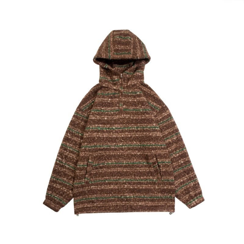 Men's Gradient Woolen Sweater Hooded Vintage Coat | ShopDecimals