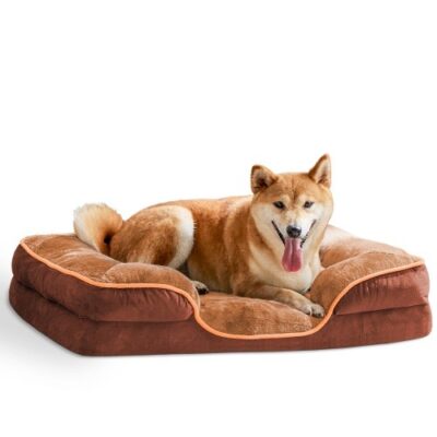 Relieve Joint Pain with Extra‑Large Orthopedic Memory Foam Pet Bed – Waterproof, Non‑Slip Base, Removable Washable Cover – Ideal for Small Dogs & Cats | Shopdecimals