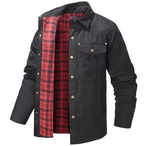 Lapel Plaid Flannel Casual Retro Western Style Jacket | ShopDecimals