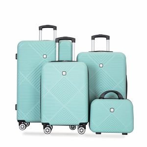 Ultra-Light 4-Piece ABS Carry-On Set with 14‑Inch Makeup Box – Expandable, TSA‑Lock & Silent Spinner Wheels | Shopdecimals