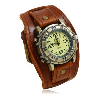 Vintage Leather Watch Bracelet, Versatile Fashion Men and Women | ShopDecimals
