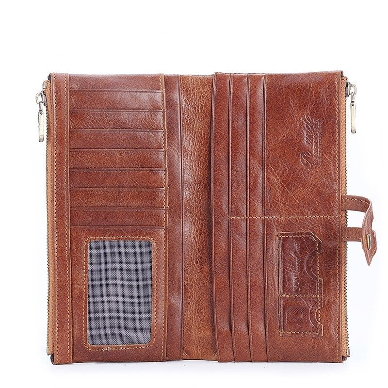 Leather Men's Wallet Top Layer Cowhide Clutch | ShopDecimals