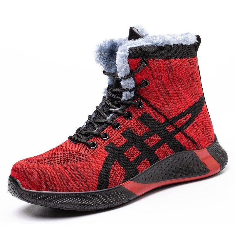 Men's Breathable Fly Woven Surface Safety Shoes- ShopDecimals