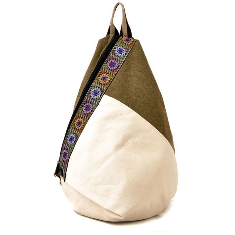 Embroidered Canvas Bag Leisure Backpack | ShopDecimals