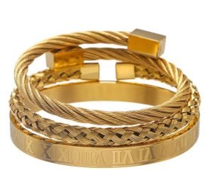 Letter Woven Square Stainless Steel Bracelet Bracelet | ShopDecimals
