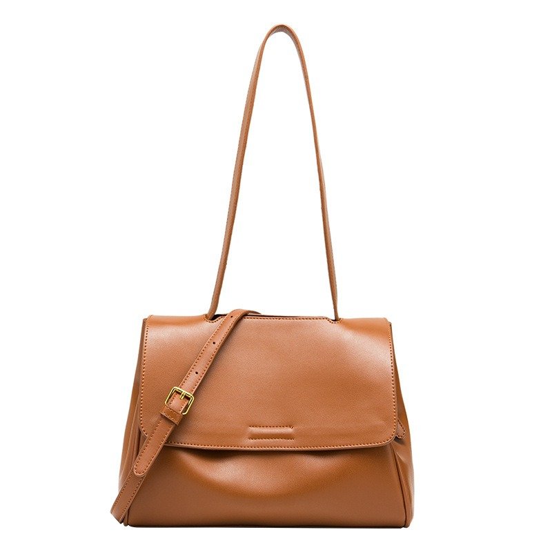 Pu Leather Commuter Bag Women Casual Soft Leather Stray Bag | ShopDecimals