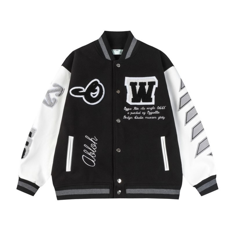 Moon Letter Pattern Baseball Uniform Jacket | ShopDecimals