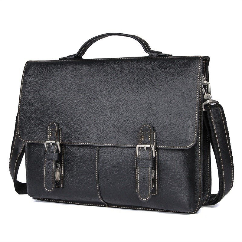 Men's Retro Casual Leather Business Briefcase | ShopDecimals
