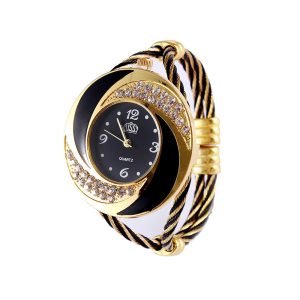 Diamond bracelet with braided watch |ShopDecimals