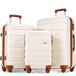 Lightweight 3‑Piece ABS Hard‑Shell Luggage Set with TSA Lock – Secure, Scratch‑Resistant Travel Gear | Shopdecimals