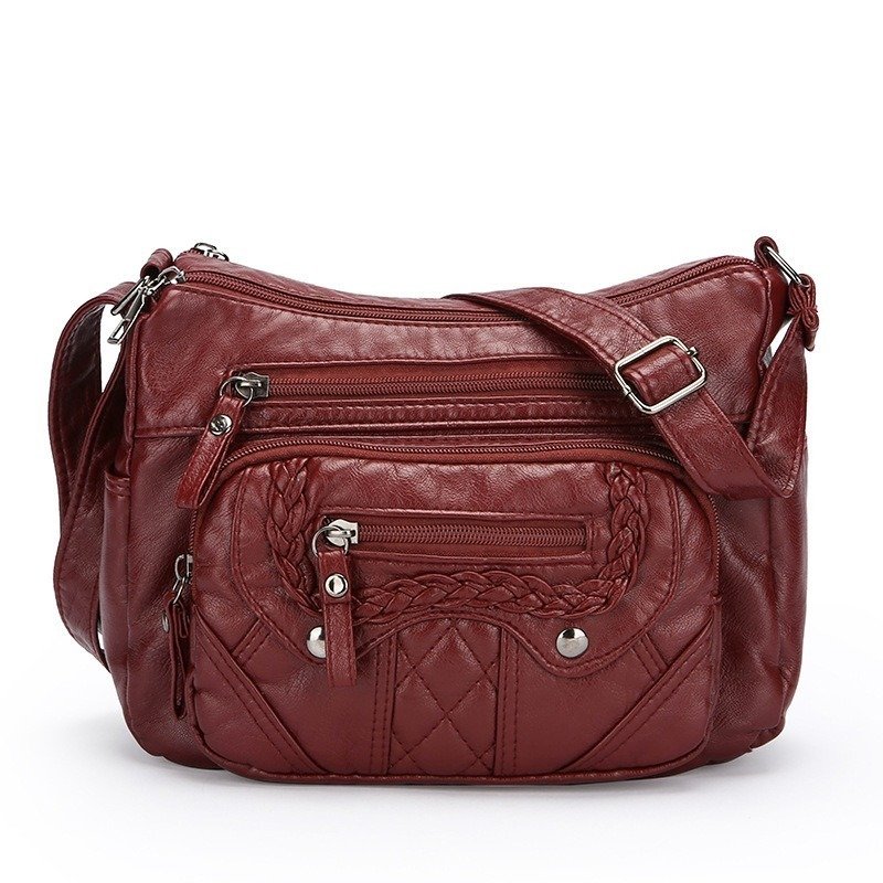Advanced Texture Soft Leather Shoulder Messenger Bag | ShopDecimals