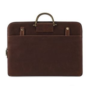 Crazy Horse Leather Men's Business Handbag Genuine Leather Computer Bag | ShopDecimals