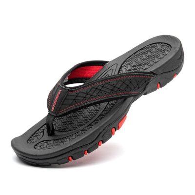 Lightweight Large‑Size Men’s Summer Slippers – Ultra‑Comfort Slip‑On with Breathable Artificial Leather, 0.49 kg, EU 40‑50 – Shopdecimals
