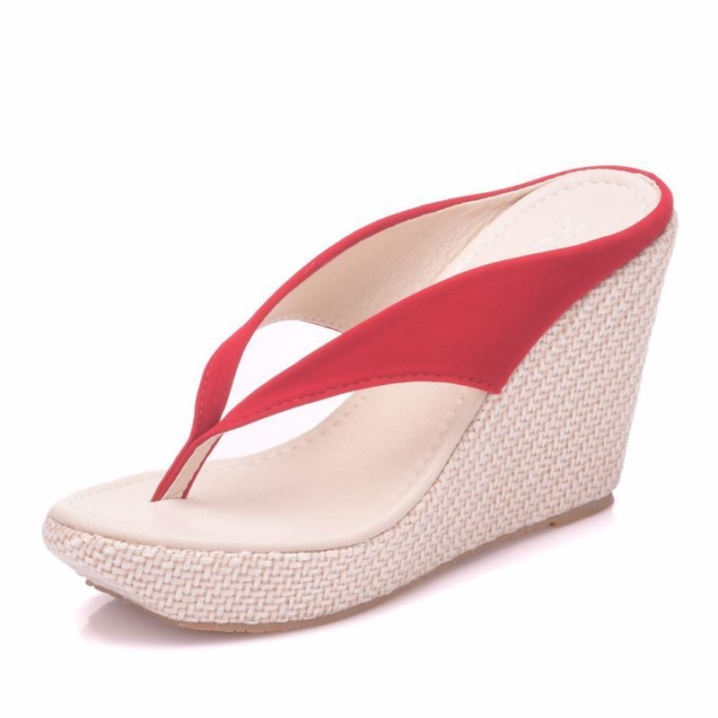 Sponge Cake with Platform Large Size Wedge Sandals | ShopDecimals