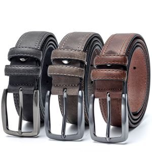 Men Vintage Belts Luxury Split Leather Belt Men | ShopDecimals