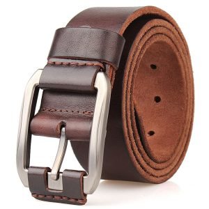 One Layer Single First Cowhide Men's Leather Belt Casual Pidai Pin Buckle | ShopDecimals