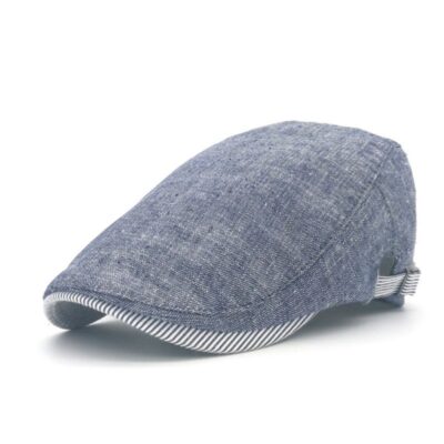 Lightweight Cotton‑Linen Beret for Men – Breathable Sun & Wind Protection, Adjustable Fit, 4 Classic Colors – Shopdecimals