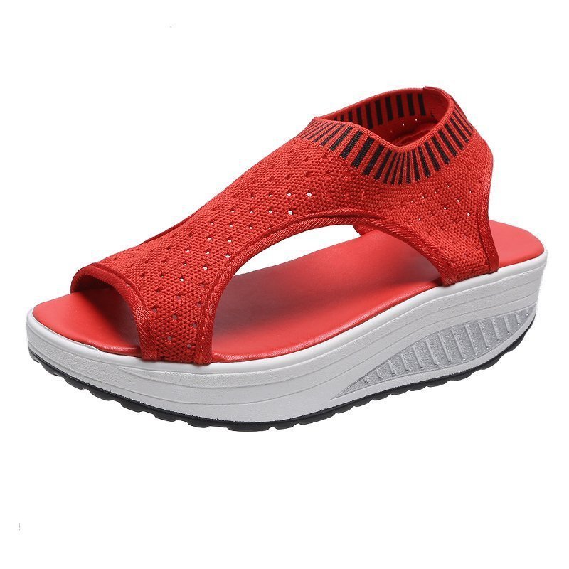 Adult Viscose Shoes Red Fish Mouth Large Sandals | ShopDecimals