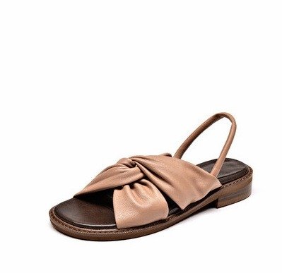 Sheep Skin Sandals Summer Cross Strap Sandals | ShopDecimals