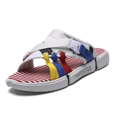 Featherlight Denim Men’s Slippers – Ultra‑Light 0.4 kg Comfort in Black & White, Sizes 38‑45 | Shopdecimals