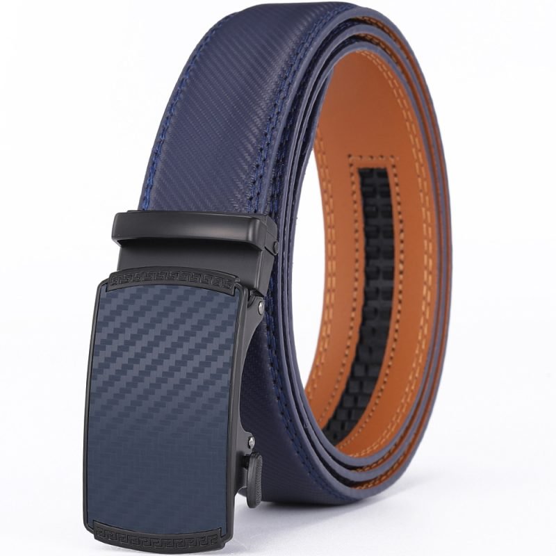 Fashion Men's Leather Belt Automatic Buckle Belt | ShopDecimals