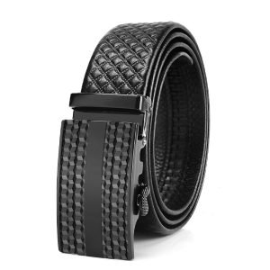 Genuine Leather Men's Automatic Buckle Belt | ShopDecimals