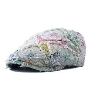 All Seasons Cotton Colour Newsboy Caps Flat Peaked Cap Girl and Women Painter Beret | ShopDecimals