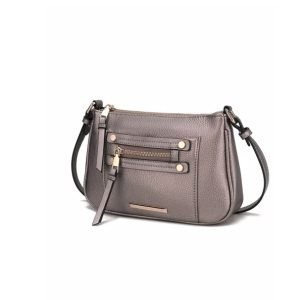 Lightweight Vegan Leather Crossbody Bag – Ultra‑Comfortable 0.8 kg Messenger with Adjustable Strap, Gold‑Tone Hardware & Spacious Interior – Shopdecimals