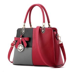 Women's Contrast Color Handbag Shoulder Bag | ShopDecimals