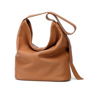 The First Layer Of Cowhide Simple All-match Bucket Bag Shoulder Messenger Leather | ShopDecimals