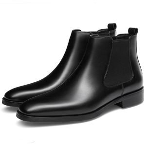British Square Head Carved Ankle Boots | ShopDecimals