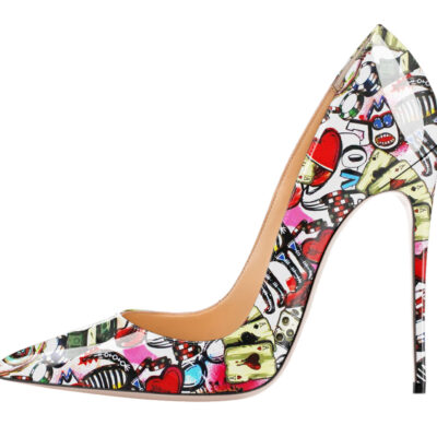 Bold Playing Cards Shallow‑Mouth Heels – 12 cm Stiletto, Feather‑Light 0.75 kg Comfort, Sizes 34‑47 – Shopdecimals