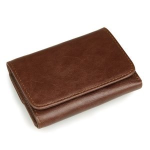 Short Retro Wallet, Shielding Wallet, Anti-Scanning Leather Wallet | ShopDecimals