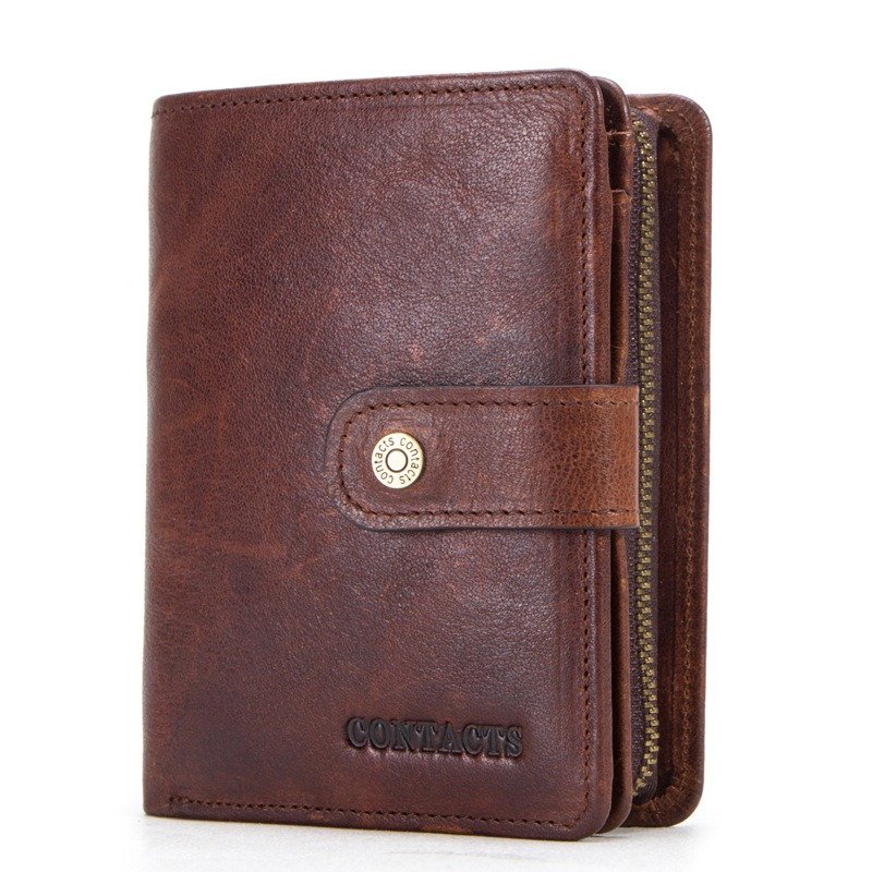 Crazy Horse Cowhide Multifunctional Men's Wallet | ShopDecimals